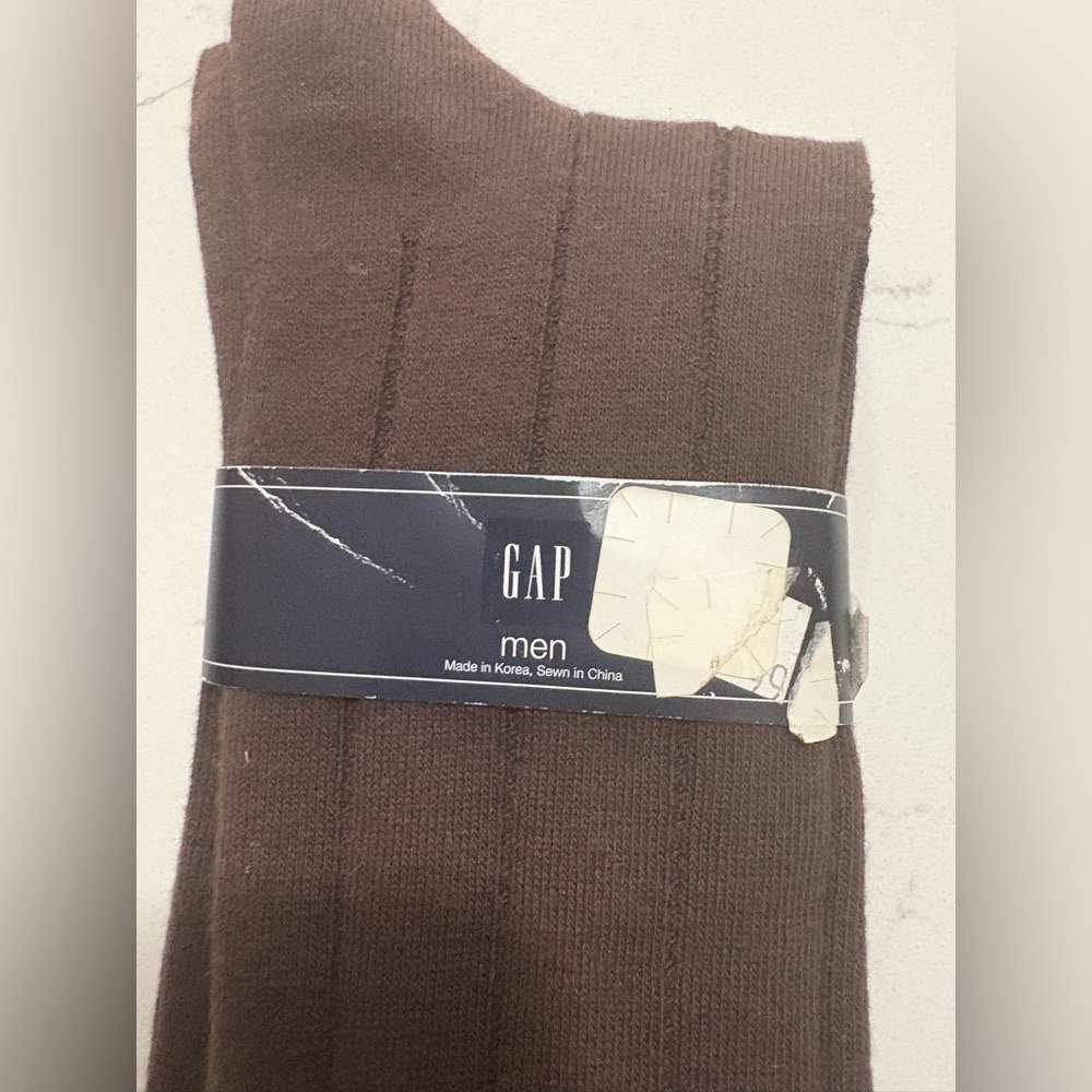 NWT GAP Men's Dark Brown Dress Socks